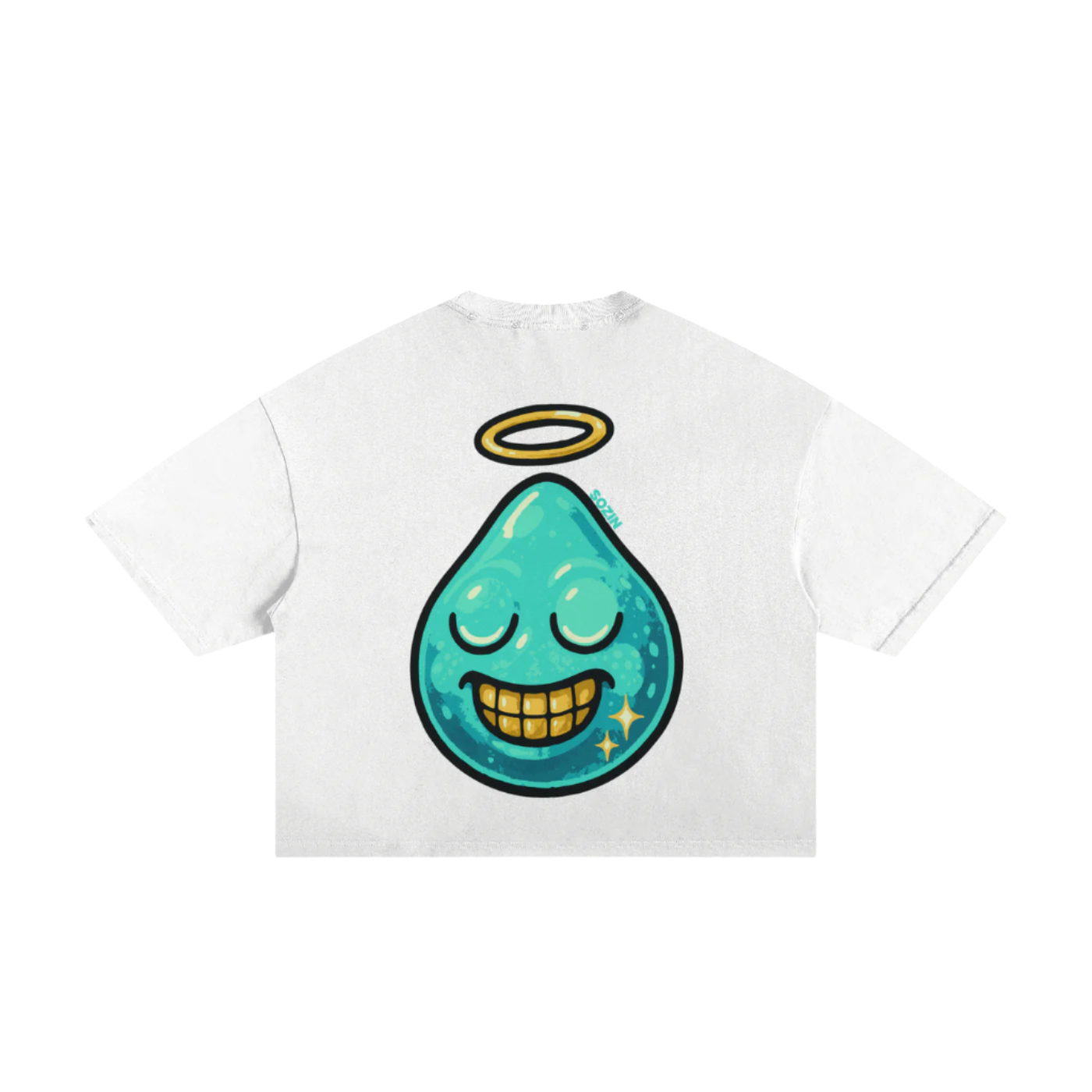 "PURE INTENTIONS" Classic Torn Boxy Tee