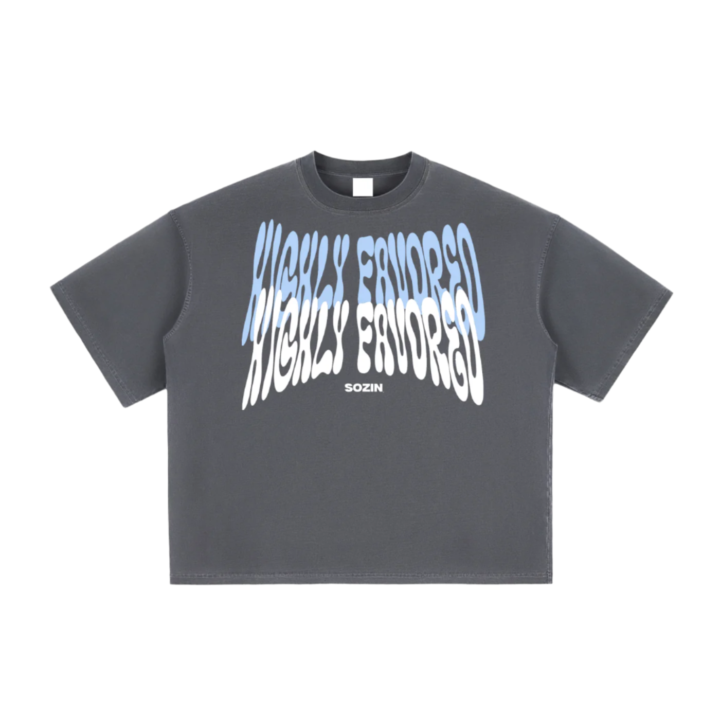 "HIGHLY FAVORED" Aura Cut Boxy Tee