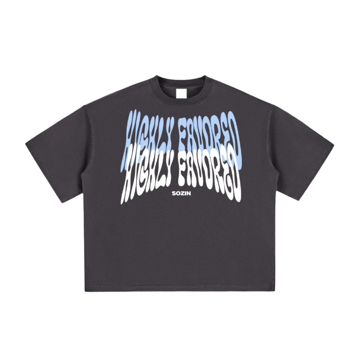 "HIGHLY FAVORED" Aura Cut Boxy Tee
