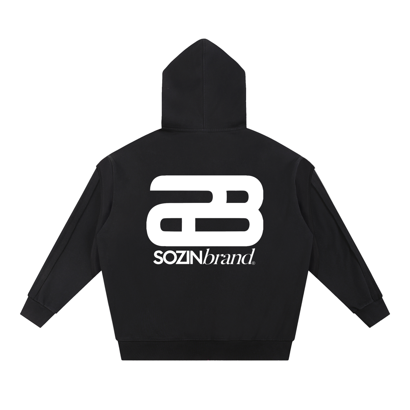 SOZINbrand© TAPE-STITCHED HOODIE