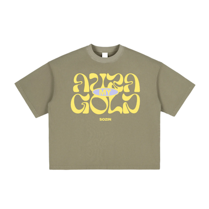 "MY AURA GOLD" Aura-Cut Vintage Box Tee (SOZIN EXCLUSIVE)