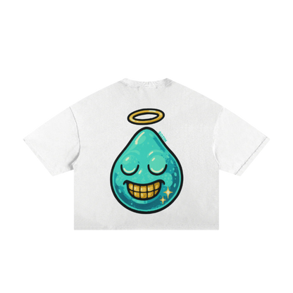 "PURE INTENTIONS" Classic Torn Boxy Tee