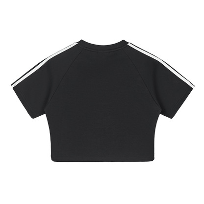 SOZINbrand© TAPE-STITCHED CROP TOP