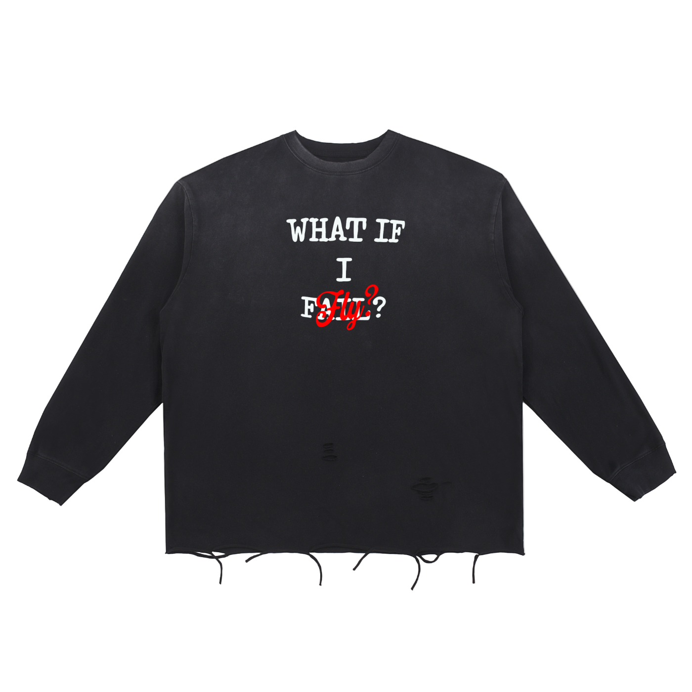 'WHAT IF I FLY?' ASHLINE CUT TEE