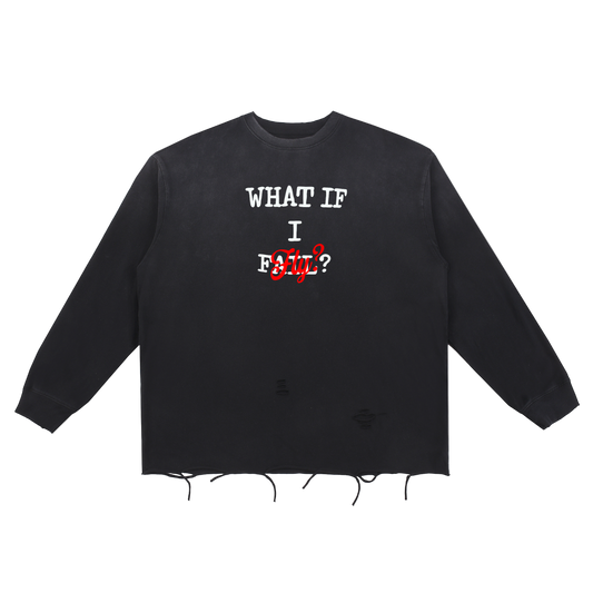 'WHAT IF I FLY?' ASHLINE CUT TEE