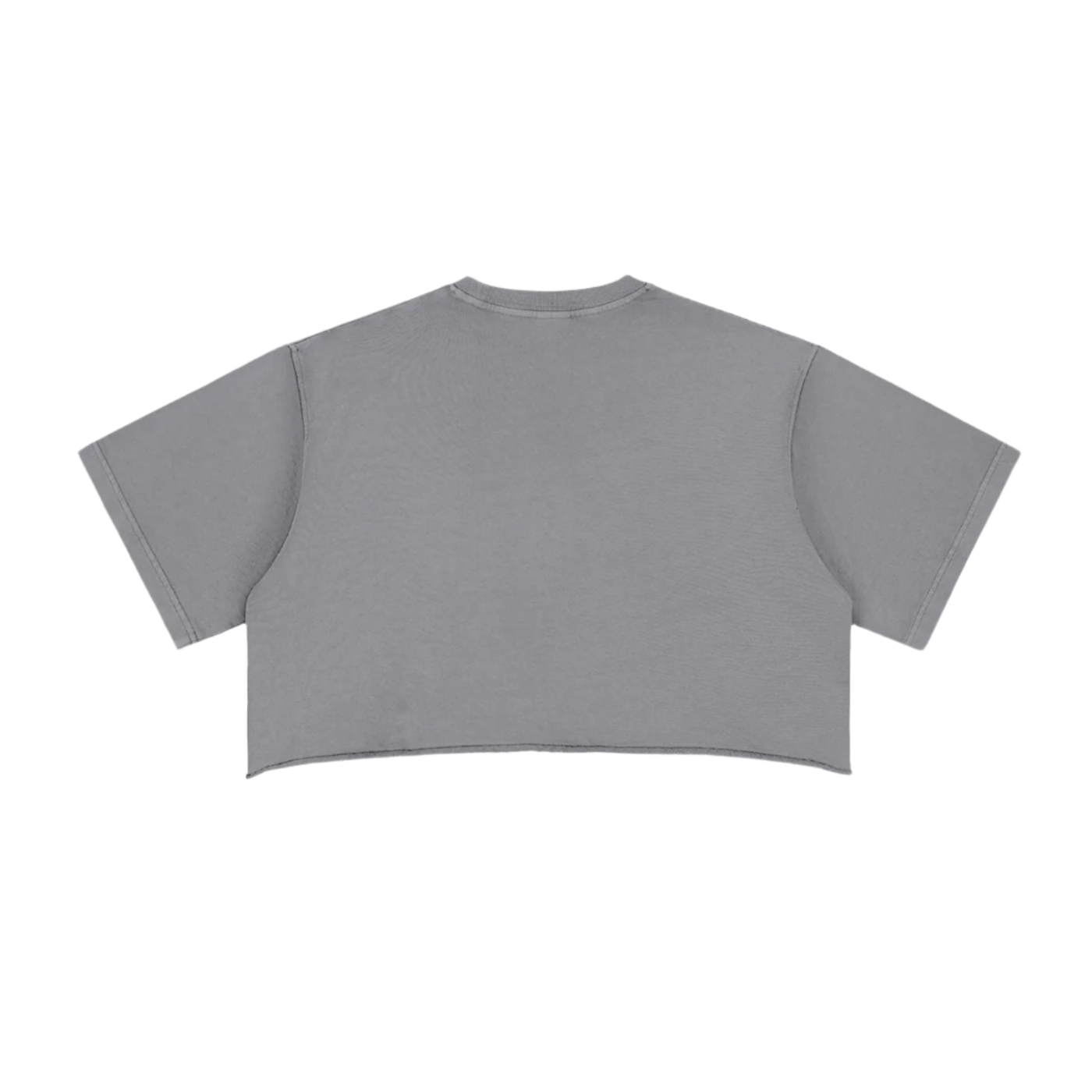 "SOZIN BRAND" Washed Raw Edge Crop Top(WOMENS)