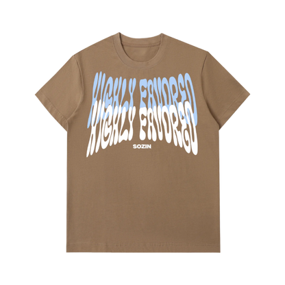 "HIGHLY FAVORED" Essential Fit Heavy Tee