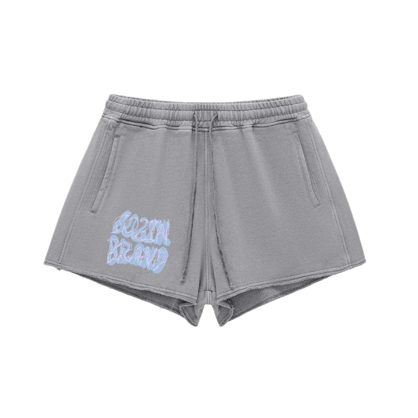 "SOZIN BRAND" Raw Edge Drawstring Shorts(WOMENS)