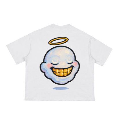 "HIGHLY FAVORED" Classic Boxy Tee (WHITE)
