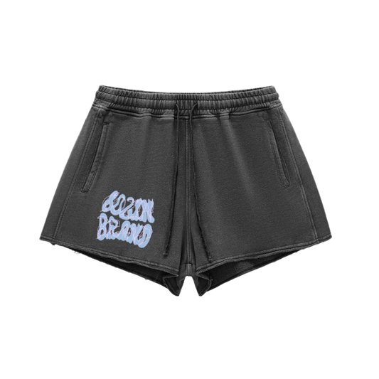 "SOZIN BRAND" Raw Edge Drawstring Shorts(WOMENS)