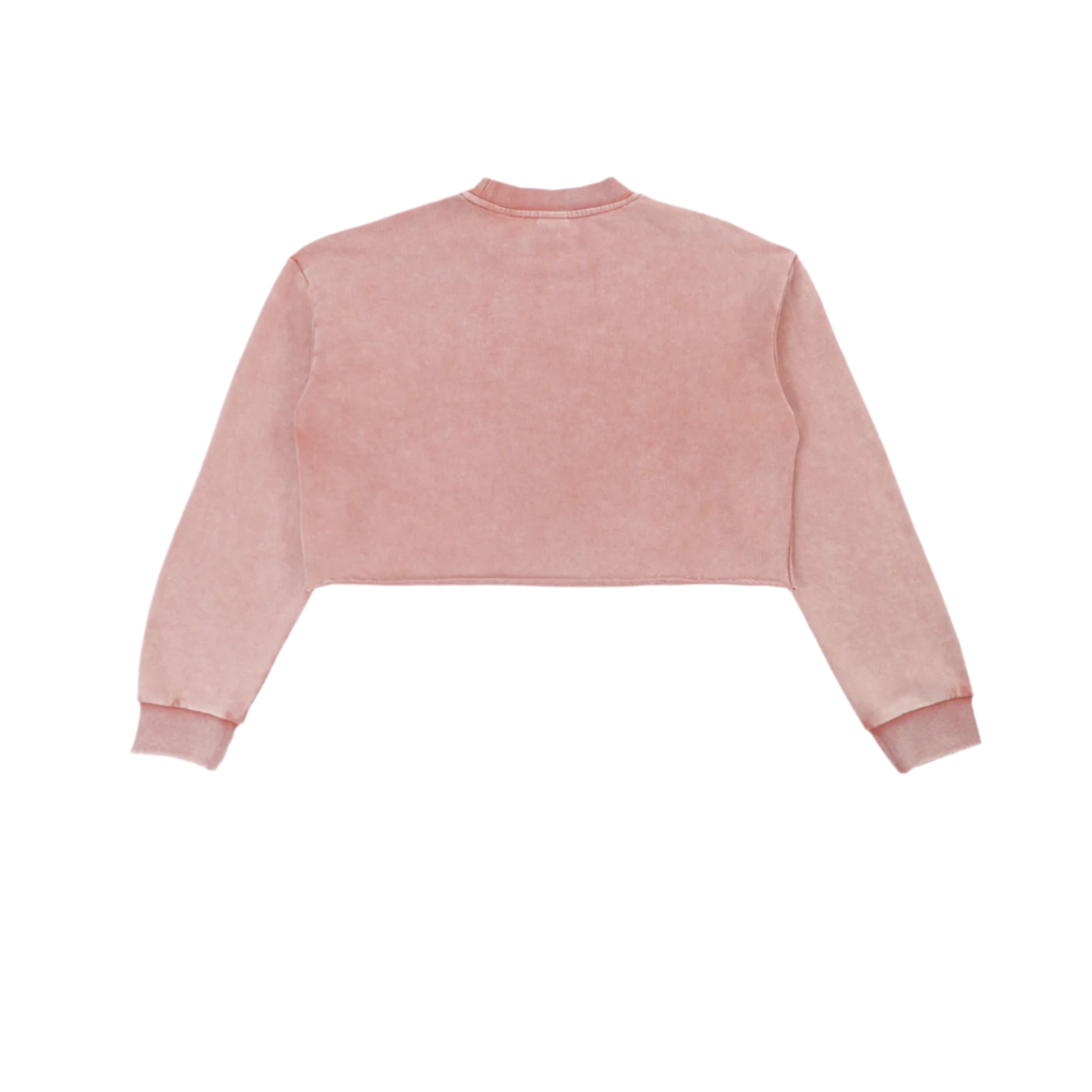 "HIGHLY FAVORED" Raw Edge Cropped Sweatshirt(WOMENS)