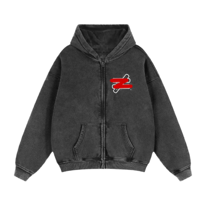 SOZIN ORIGINAL BOXY DOUBLE ZIP HOODIE