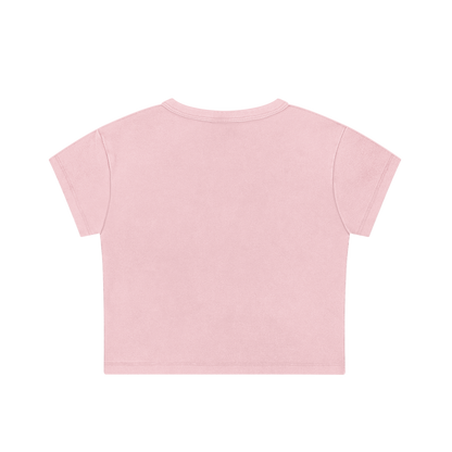 'PRETTY GIRLS' CROP TEE [PINK]