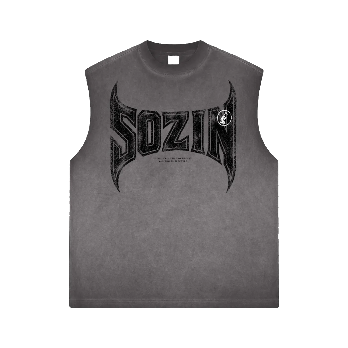 CUTOFF BRAND TEE -ASH-