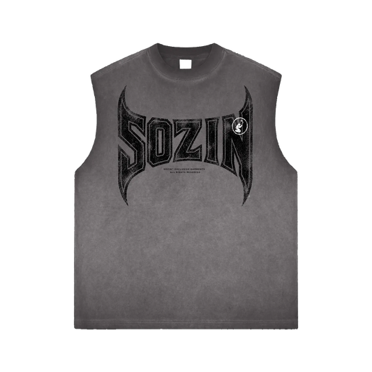 CUTOFF BRAND TEE -ASH-