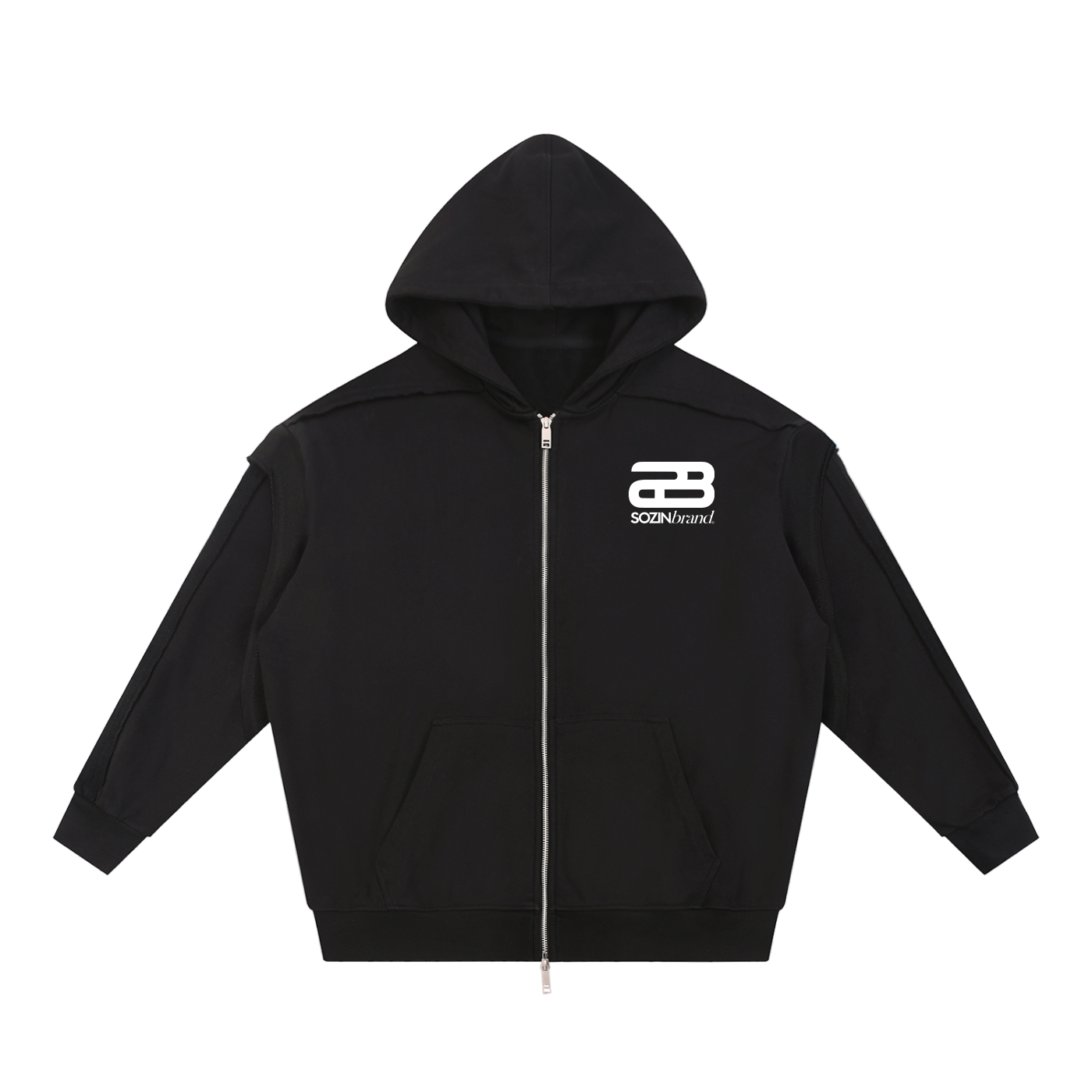SOZINbrand© TAPE-STITCHED HOODIE