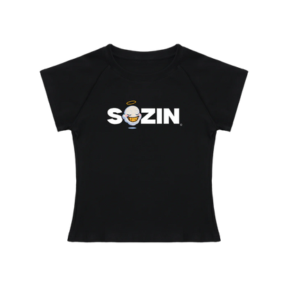 "BLESSED SOZIN" Raglan Sleeve Bodycon Top(WOMENS)