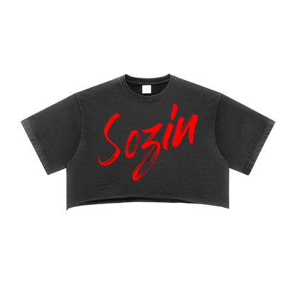 SOZIN© RAW EDGE CROP TOP