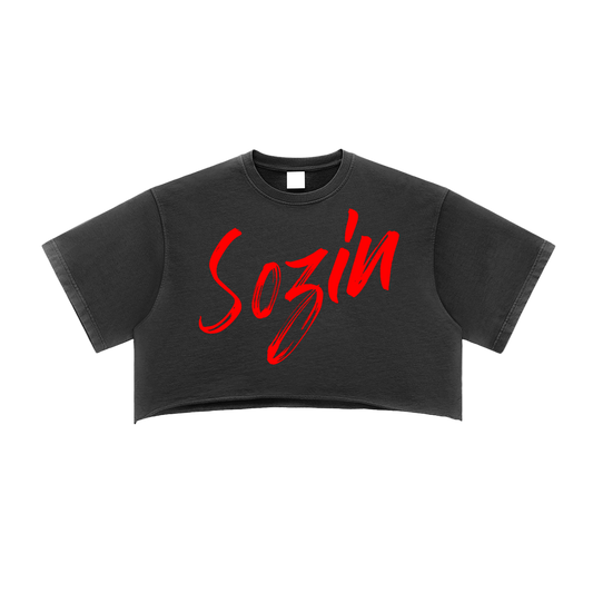 SOZIN© RAW EDGE CROP TOP
