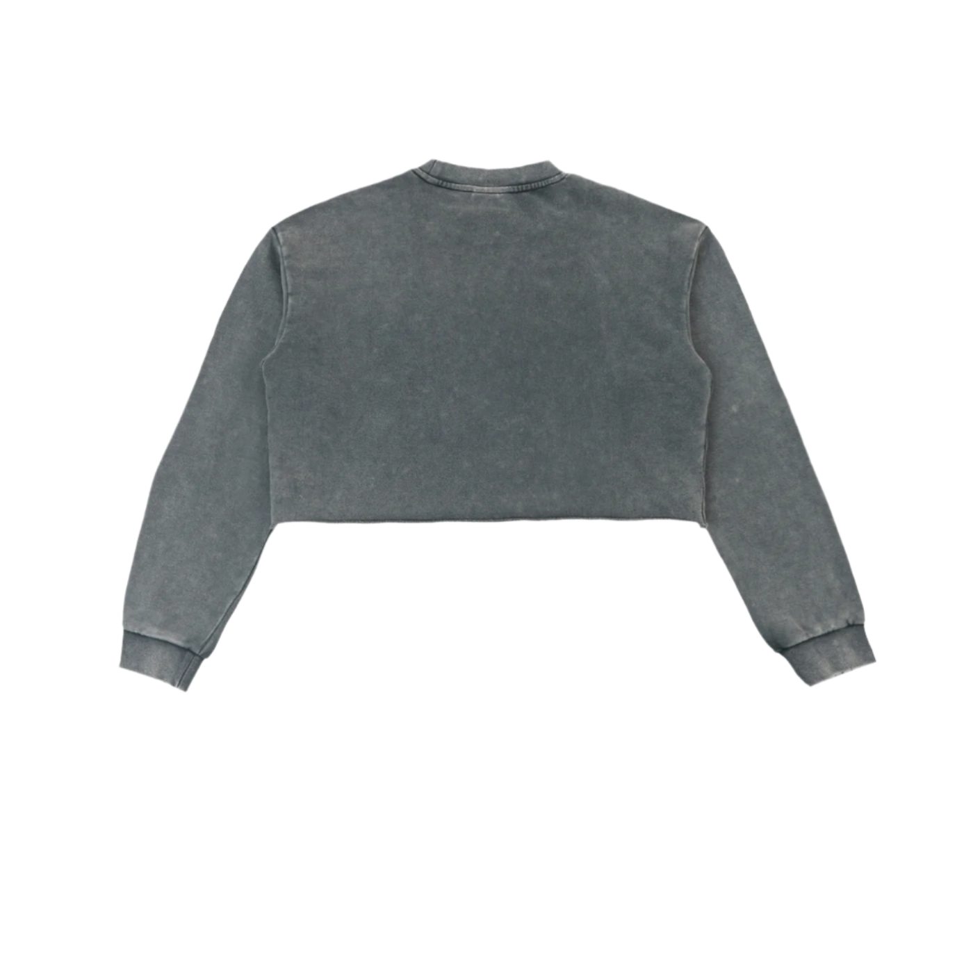 "HIGHLY FAVORED" Raw Edge Cropped Sweatshirt(WOMENS)