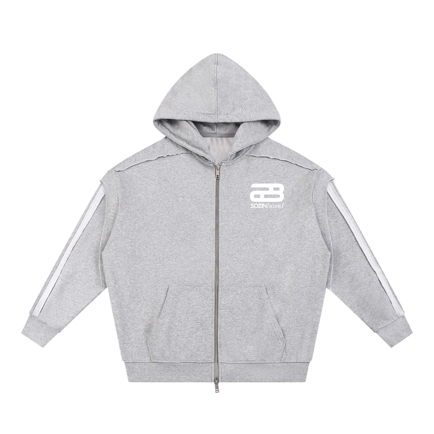 SOZINbrand© TAPE-STITCHED HOODIE