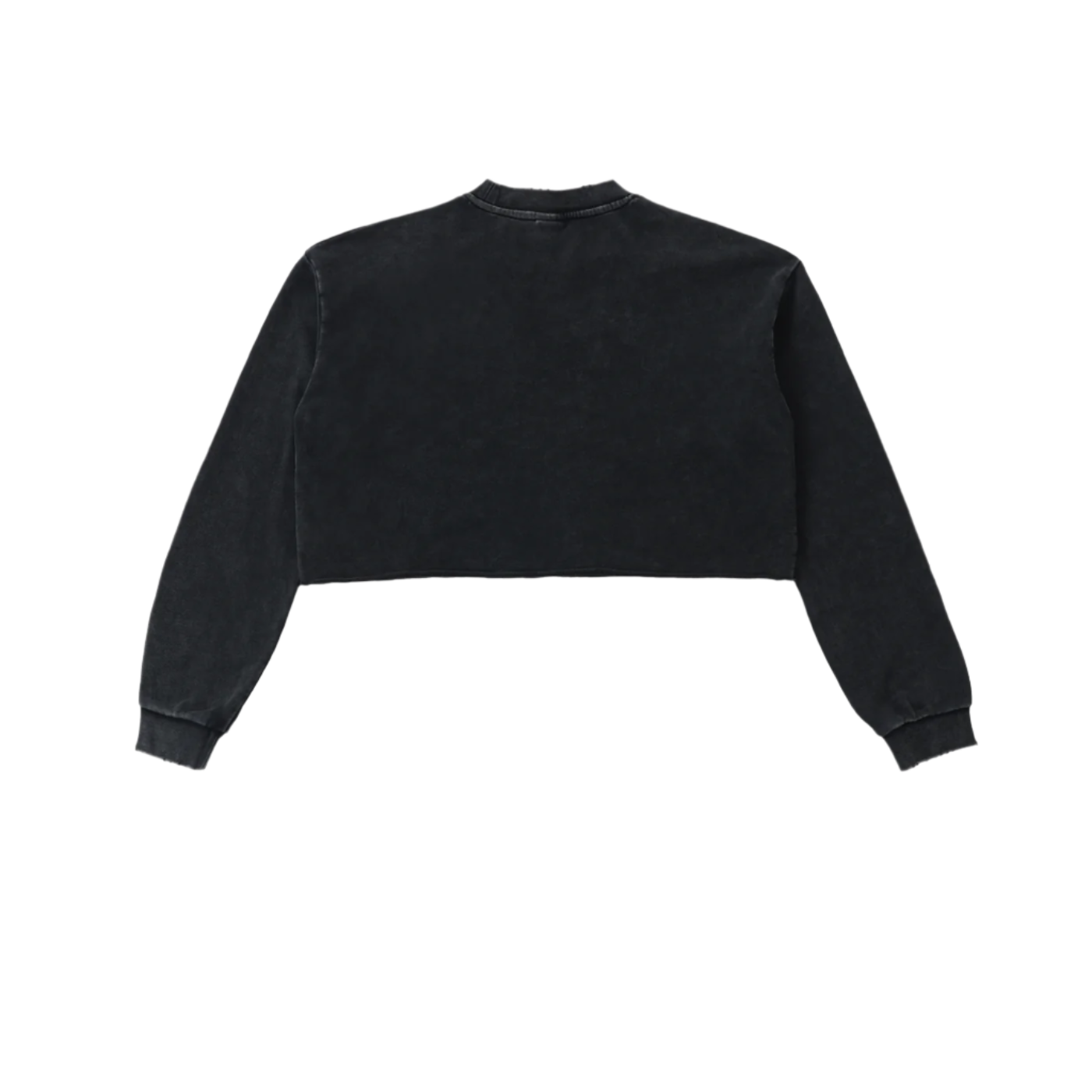 "HIGHLY FAVORED" Raw Edge Cropped Sweatshirt(WOMENS)
