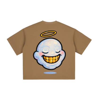 "HIGHLY FAVORED" Aura Cut Boxy Tee