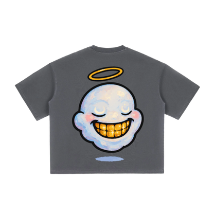"HIGHLY FAVORED" Aura Cut Boxy Tee