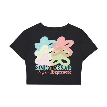 'YOUR FLOWERS'  CROP TEE