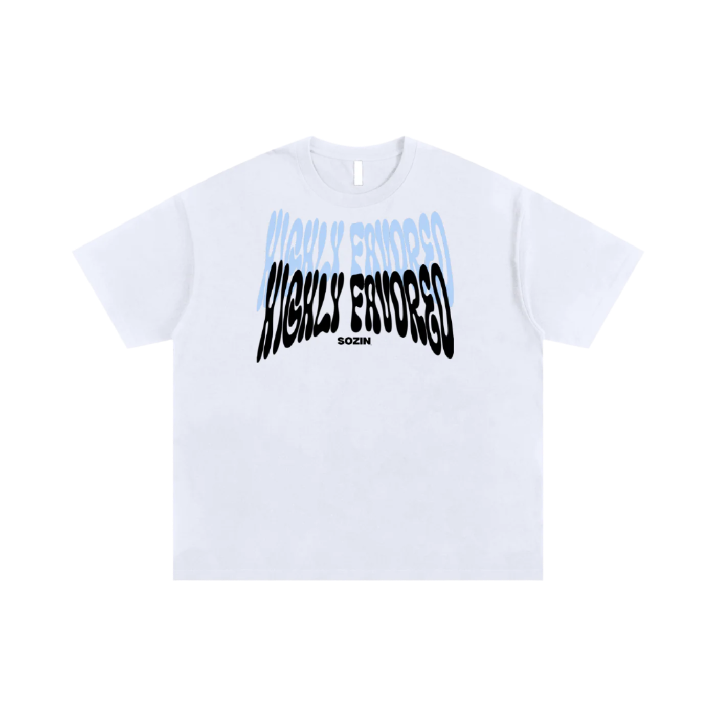 *WITH DESIGN ON BACK* "HIGHLY FAVORED" Oversized Tee