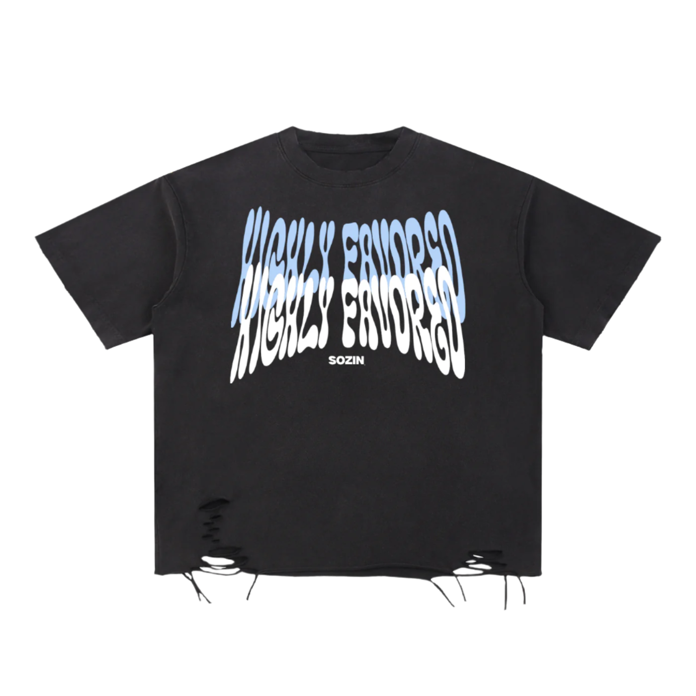 "HIGHLY FAVORED" Torn Grace Tee