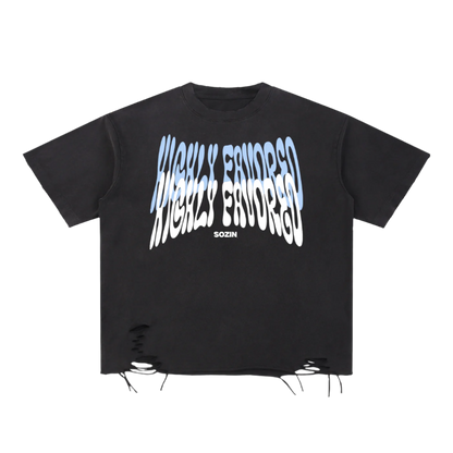 "HIGHLY FAVORED" Torn Grace Tee