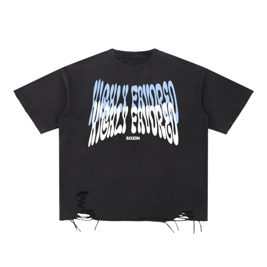 "HIGHLY FAVORED" Torn Grace Tee