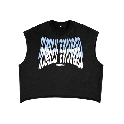 "HIGHLY FAVORED" Boxy Crop Tank