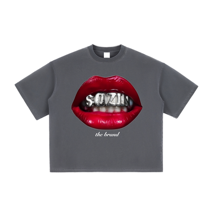 'RED KISS' BOXY TEE