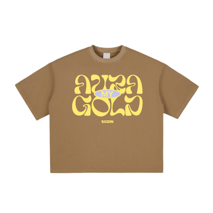 "MY AURA GOLD" Aura-Cut Vintage Box Tee (SOZIN EXCLUSIVE)