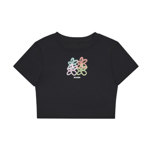 'YOUR FLOWERS'  CROP TEE