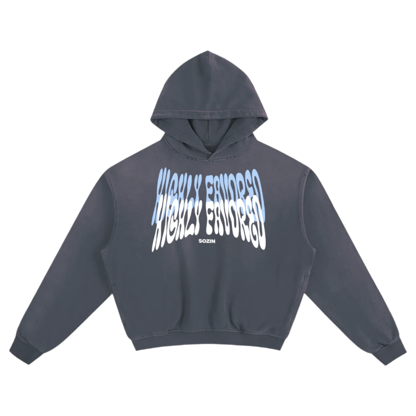 "HIGHLY FAVORED" Sunfade Boxy Hoodie
