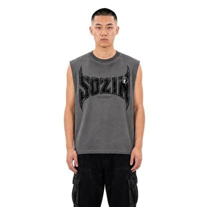 CUTOFF BRAND TEE -ASH-
