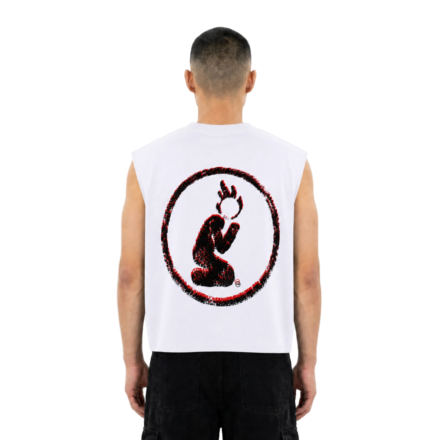 CUTOFF BRAND TEE - WHITE -