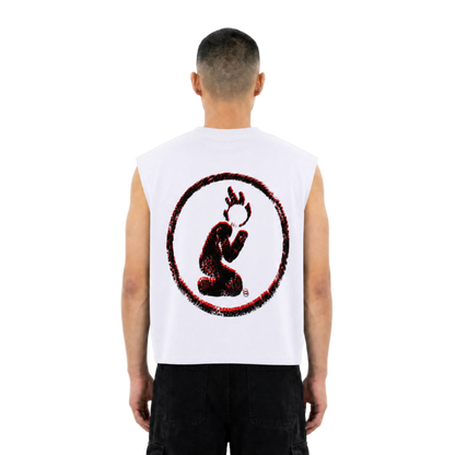 CUTOFF BRAND TEE - WHITE -