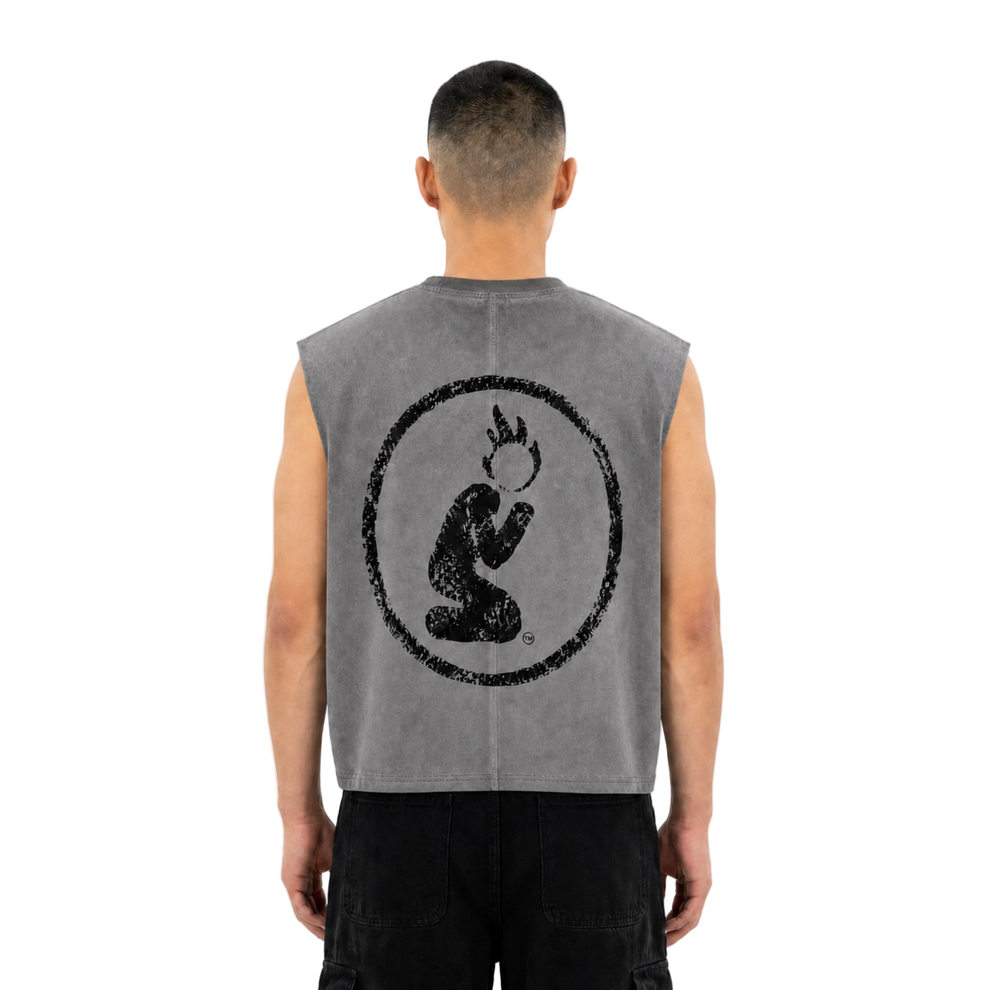 CUTOFF BRAND TEE -ASH-