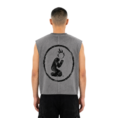 CUTOFF BRAND TEE -ASH-