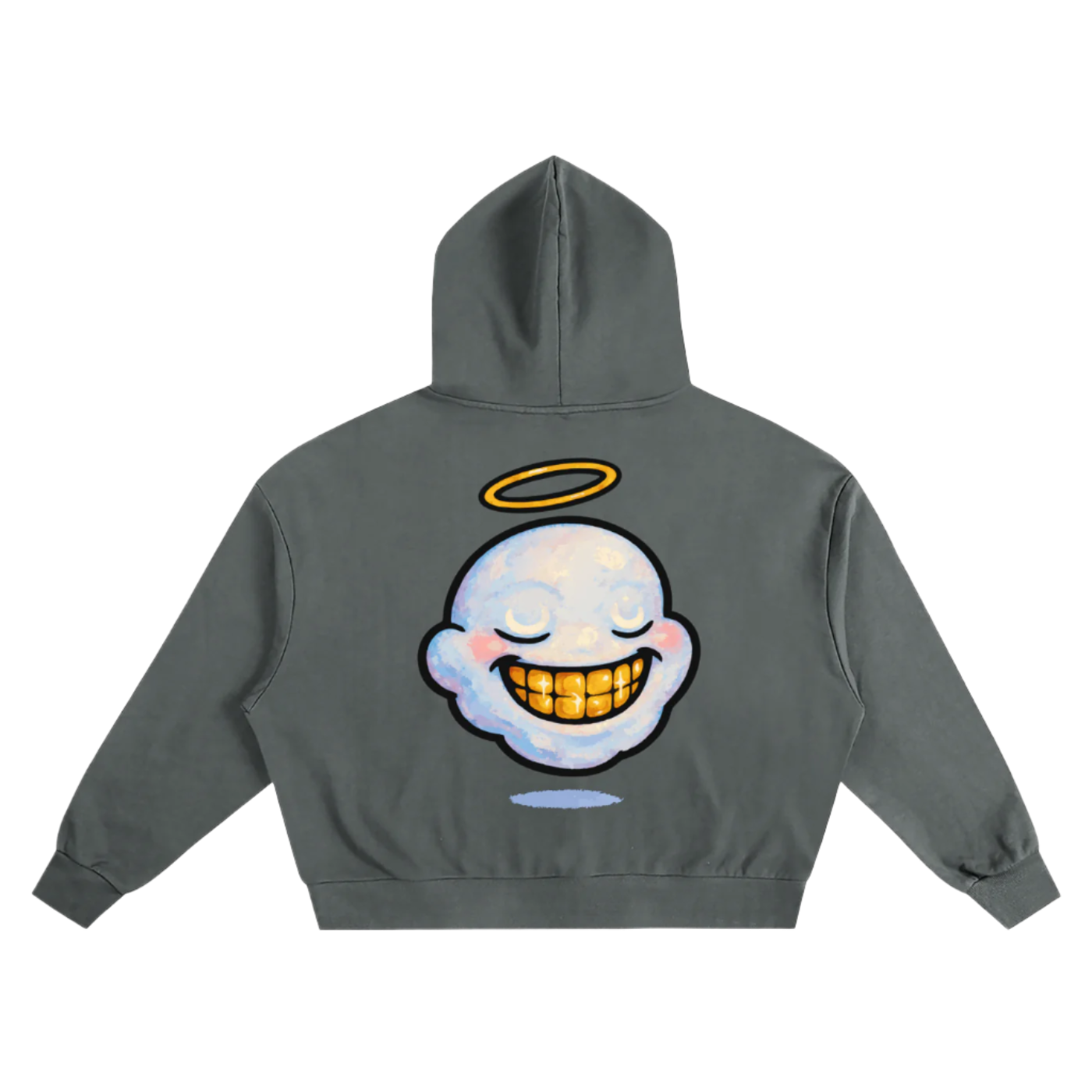 "HIGHLY FAVORED" Boxy Oversized Hoodie (GREY)
