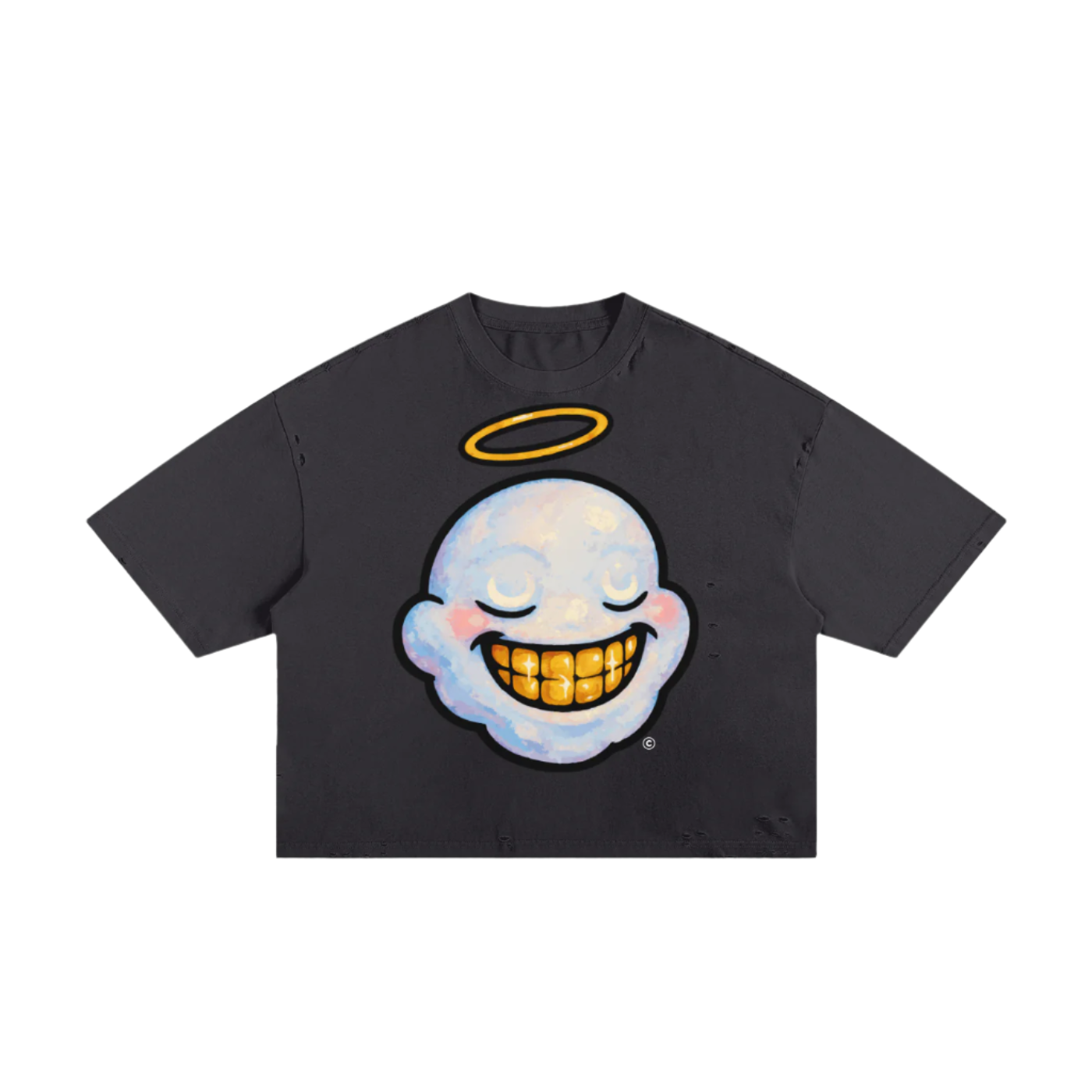 "BLESSED CLOUD" Classic Torn Boxy Tee (SOZIN EXCLUSIVE)