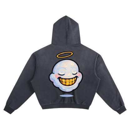 "HIGHLY FAVORED" Sunfade Boxy Hoodie