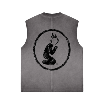 CUTOFF BRAND TEE -ASH-