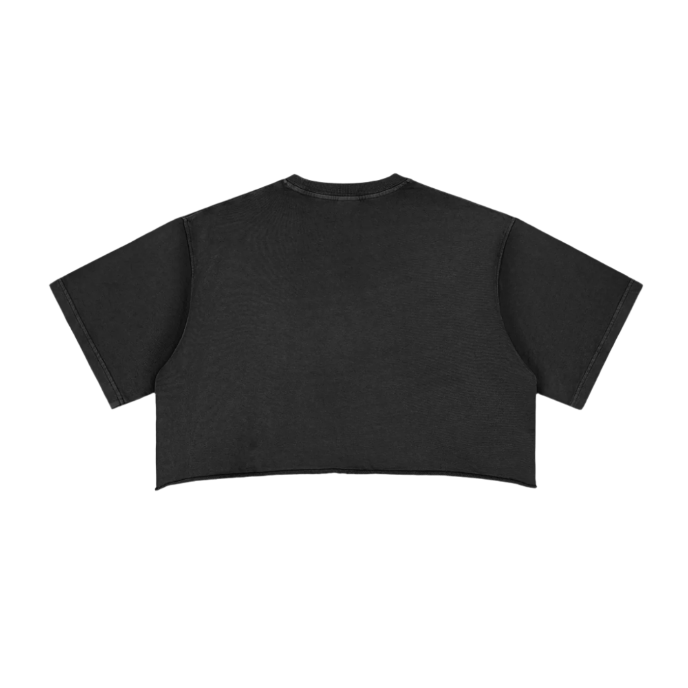 "SOZIN BRAND" Washed Raw Edge Crop Top(WOMENS)