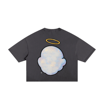 "BLESSED CLOUD" Classic Torn Boxy Tee (SOZIN EXCLUSIVE)
