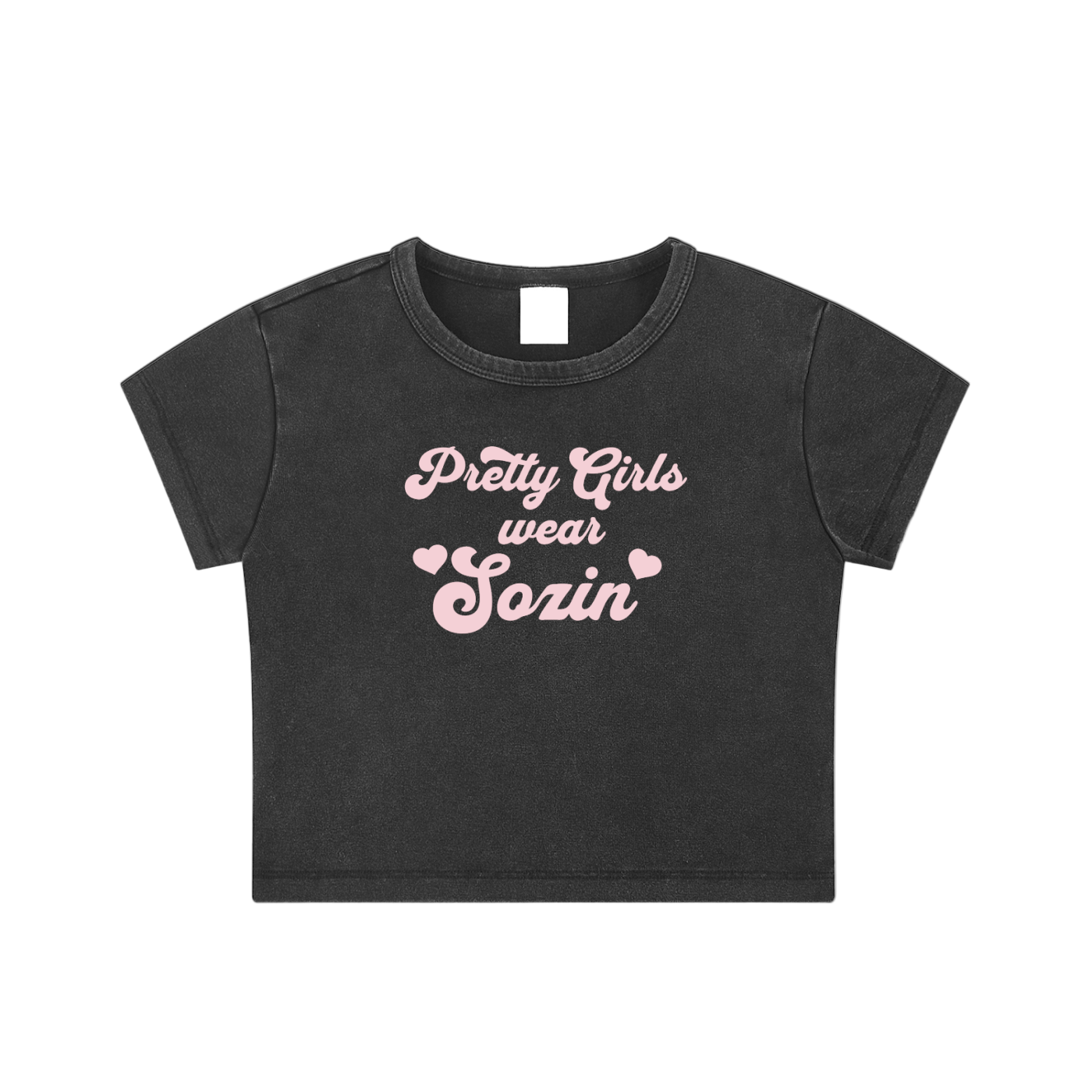 'PRETTY GIRLS' CROP TEE